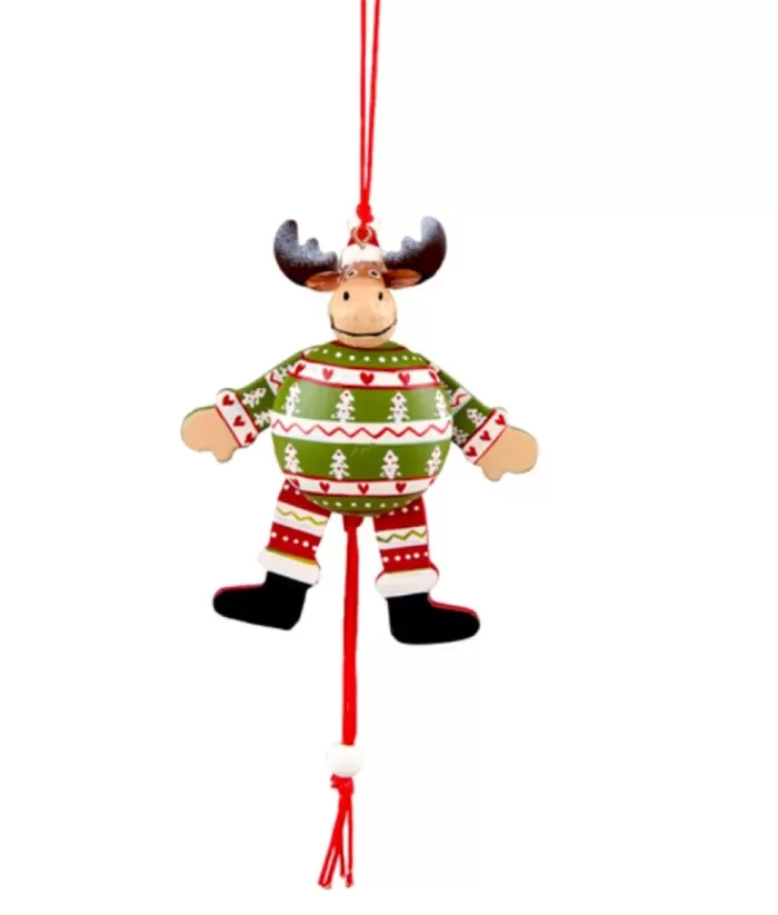 Boutique de Noël Jumping Jack Moose, 5" Ornament