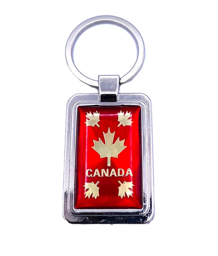 Boutique de Noël Porte-Clés*Keychain Canada Red And Gold Maples