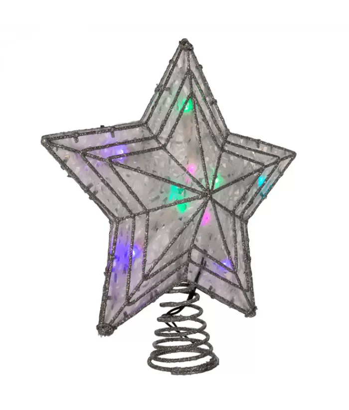 Boutique de Noël Étoiles & Cimes D'Arbres*Led Color-Changing 5-Points Star Treetop