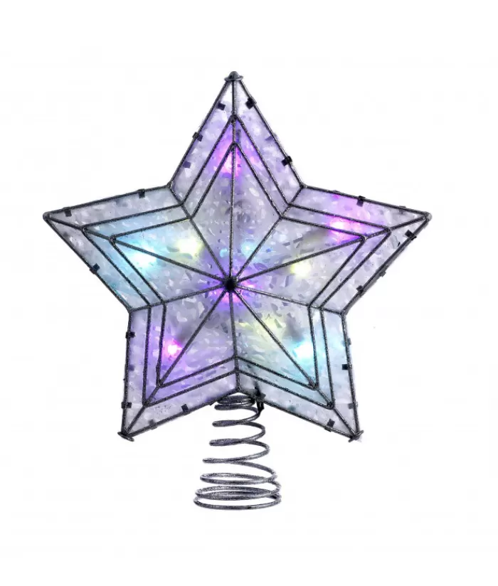 Boutique de Noël Étoiles & Cimes D'Arbres*Led Color-Changing 5-Points Star Treetop