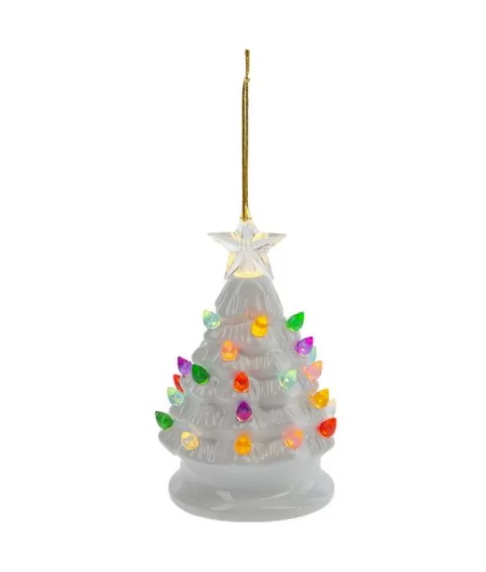 Boutique de Noël Divers*Led White Tree Ceramic Ornament