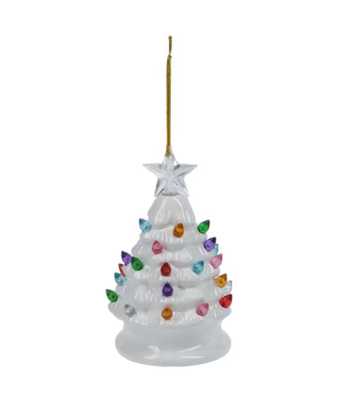 Boutique de Noël Divers*Led White Tree Ceramic Ornament