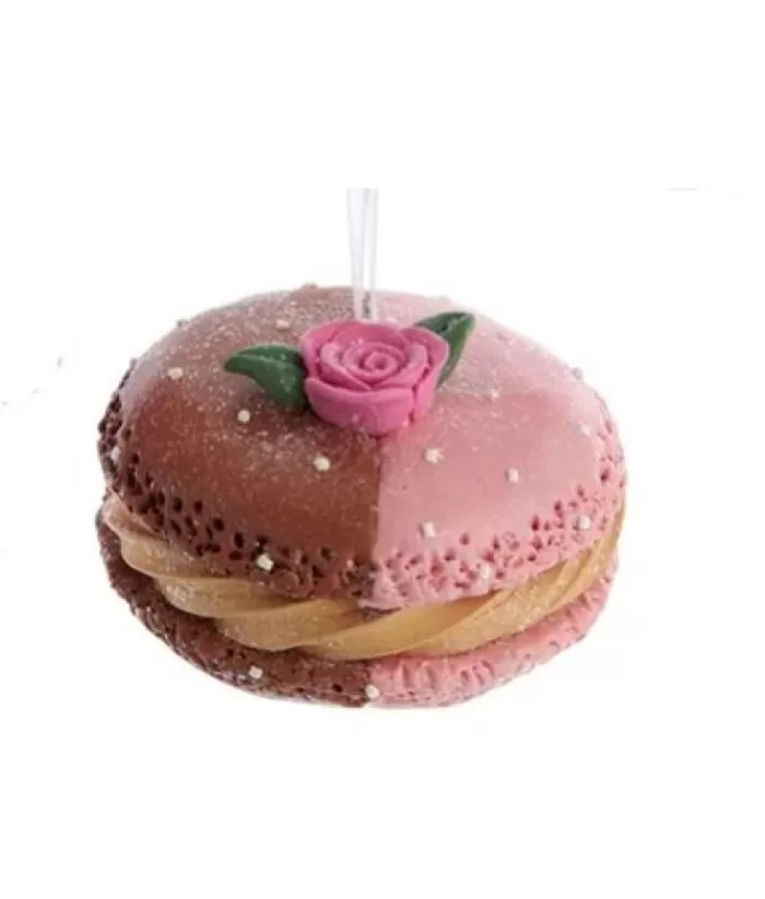 Boutique de Noël Macaroon With Flower Ornament