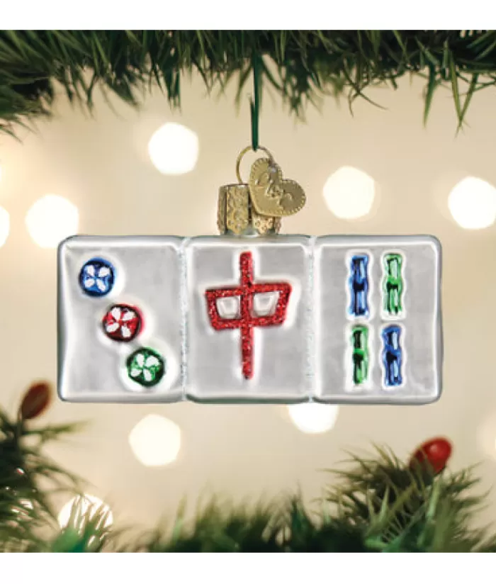 Boutique de Noël Loisirs & Professions*Mahjong Glass Ornament