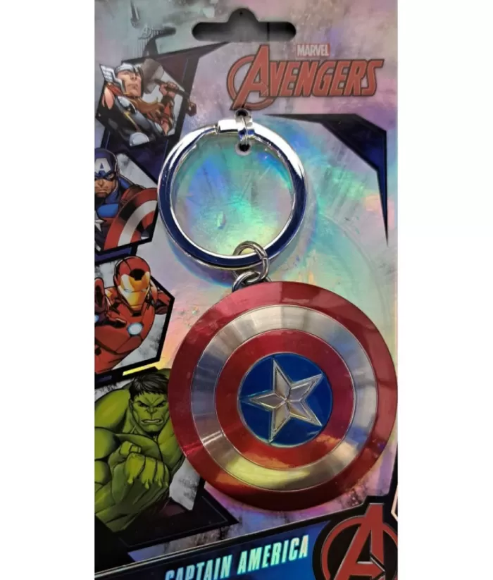 Boutique de Noël Marvel Comics Superheroes, Collectible Keyring, Captain America