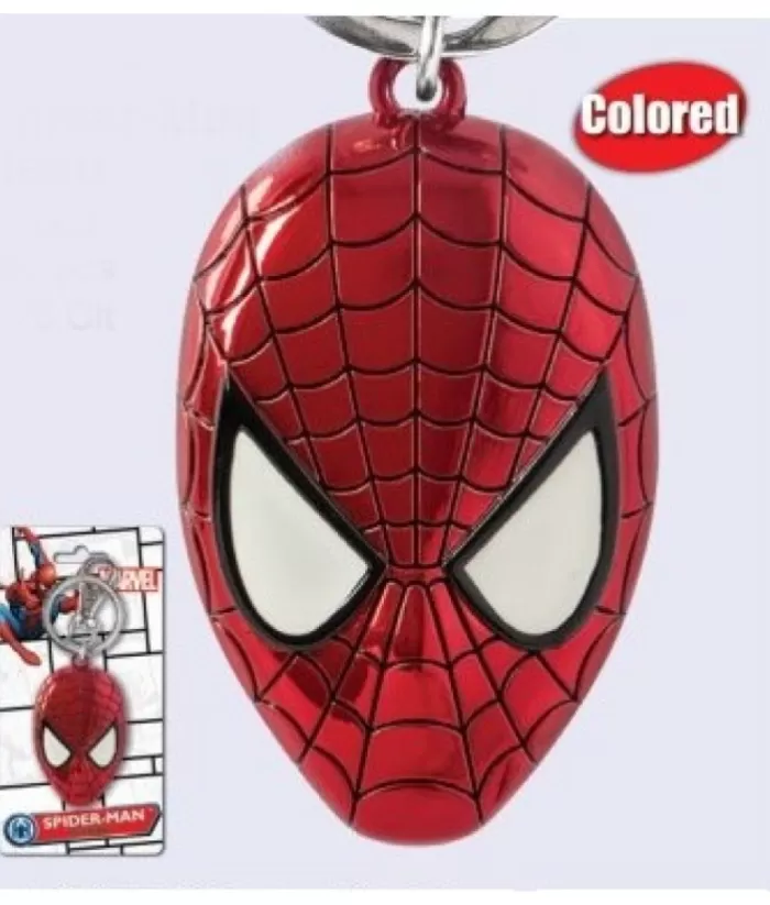 Boutique de Noël Marvel Comics Superheroes, Collectible Keyring, Spider-Man'S Mask, Pewter