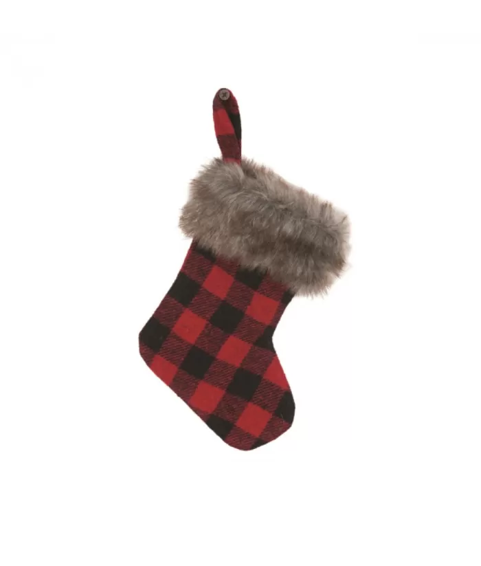 Boutique de Noël Mini Buffalo Check Stocking