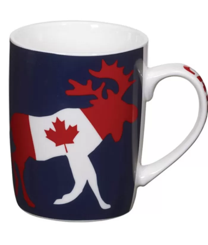 Boutique de Noël Vaisselle Souvenirs*Mug, Canadian Flag Moose