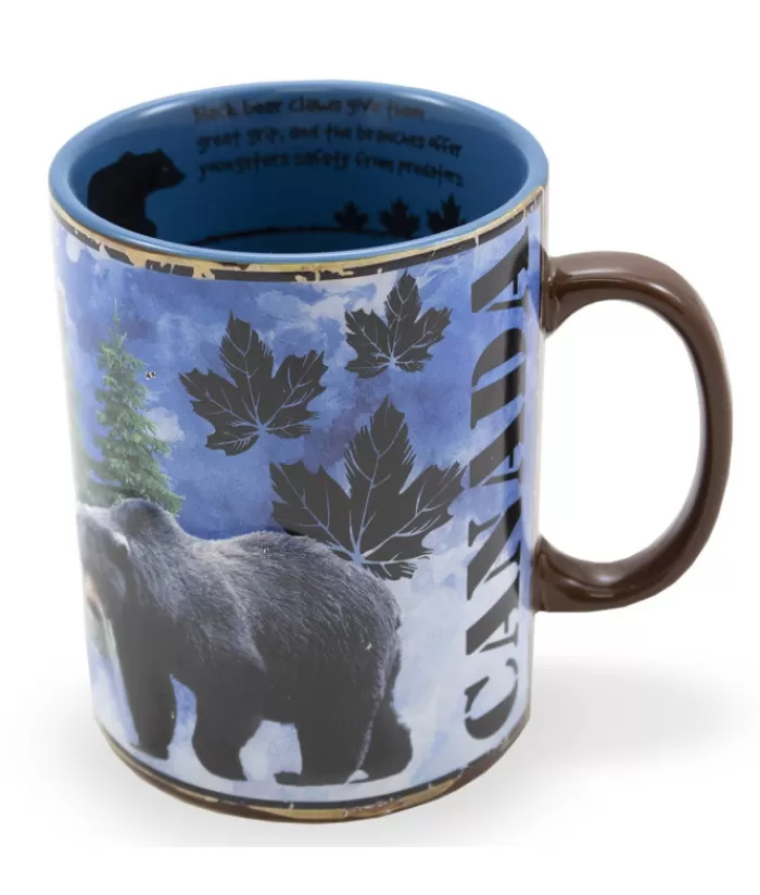 Boutique de Noël Vaisselle Souvenirs*Mug, Souvenir Of Canada, Black Bear Facts