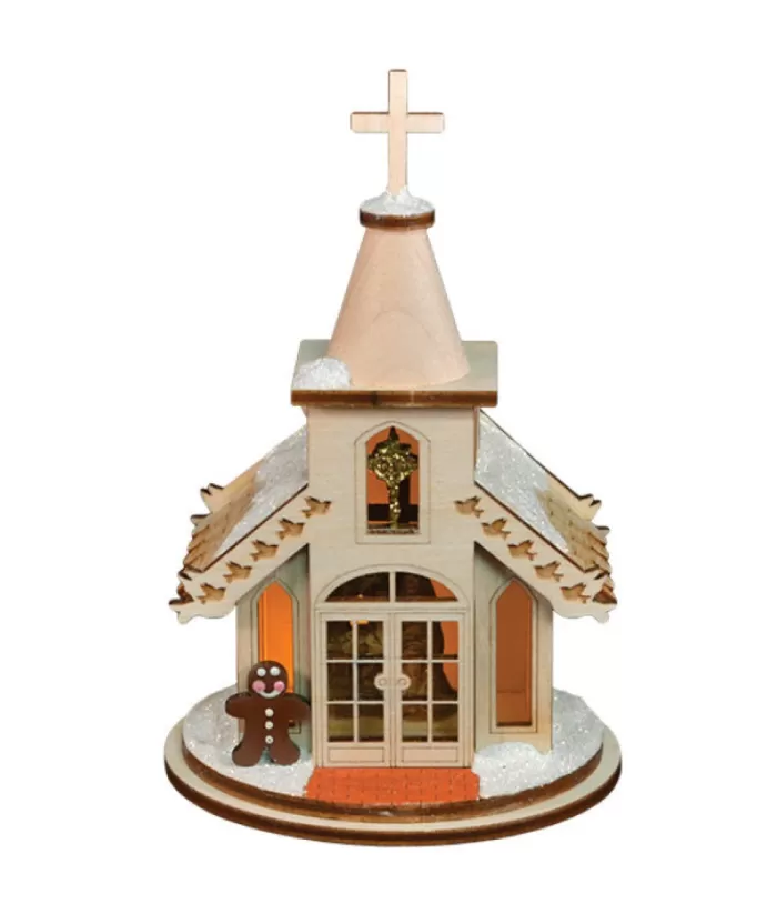 Boutique de Noël Nativity Chapel Ornament