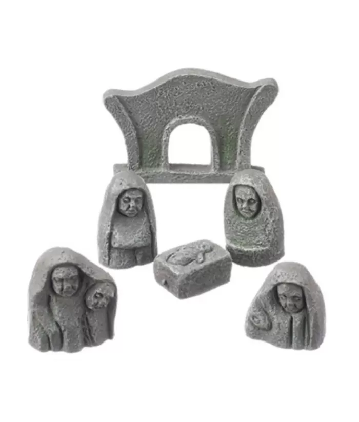 Boutique de Noël Nativity Scene, Celtic Style And Presentation Box, 6 Pièces