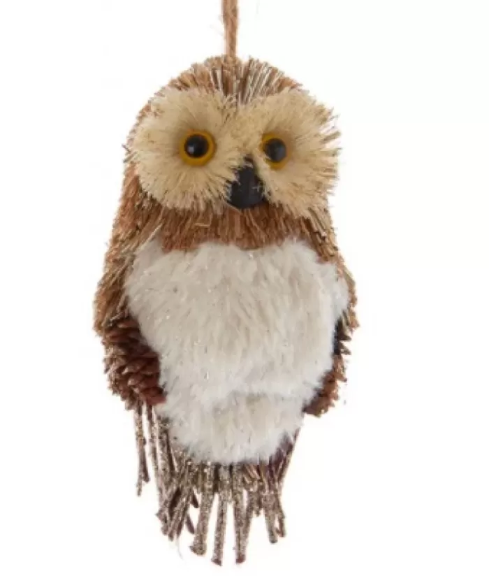 Boutique de Noël Animaux*Natural Owl Ornament