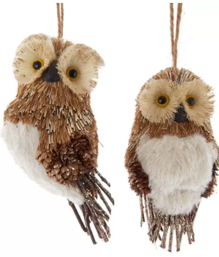 Boutique de Noël Animaux*Natural Owl Ornament