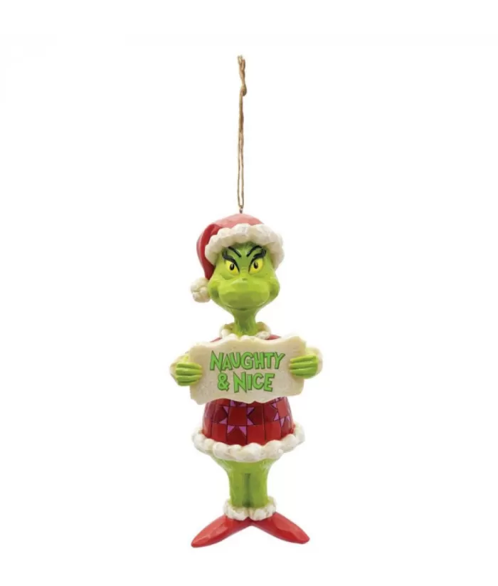 Boutique de Noël Naughty And Nice Grinch Ornament