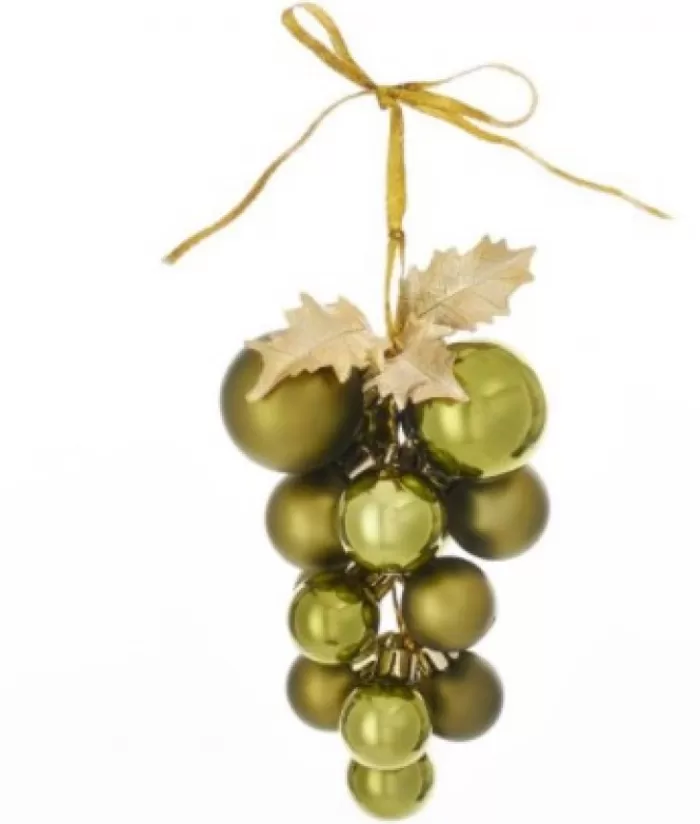 Boutique de Noël Divers*Olive Green Grape Cluster