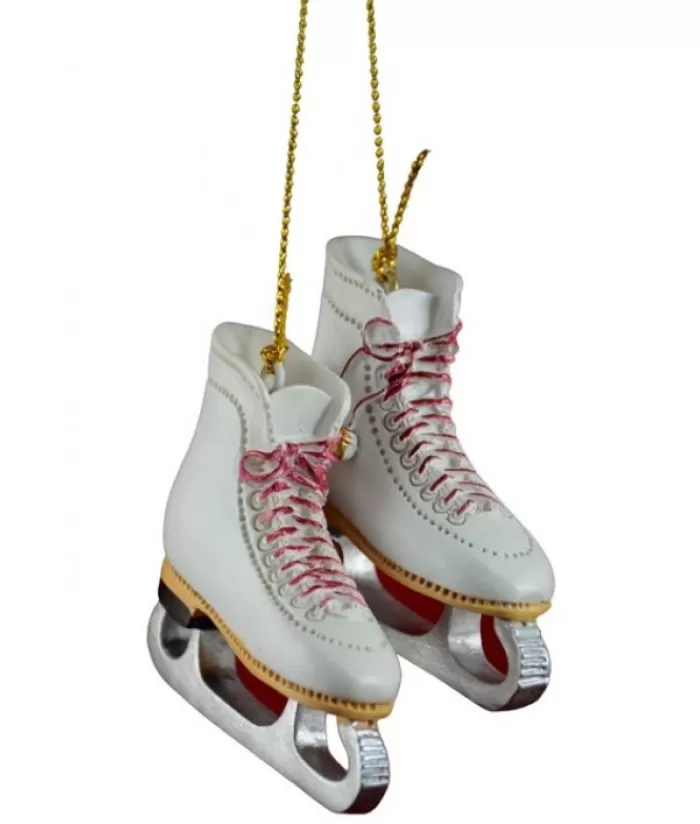 Boutique de Noël Sports*Ornament, A Pair Of White Skates