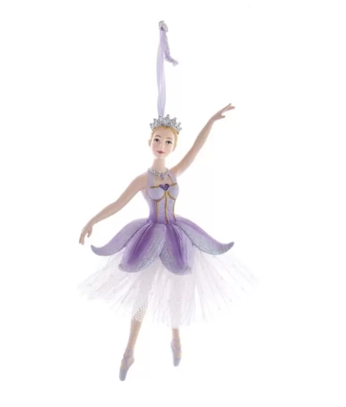 Boutique de Noël Ballet & Casse-Noisettes*Ornament, Ballerina In Purple Fabric Tutu.