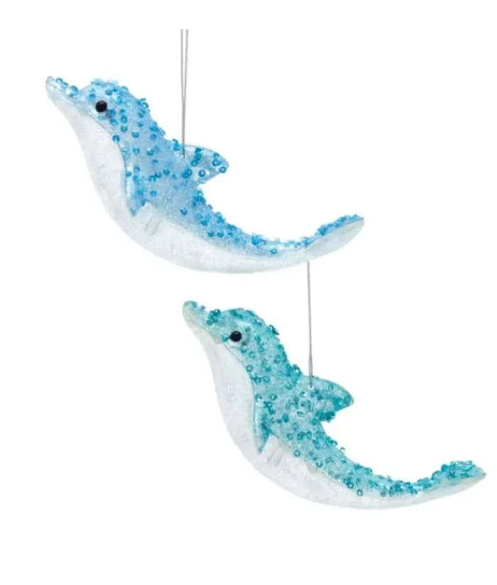 Boutique de Noël La Mer*Ornament Blue/Teal Dolphin, Plastic