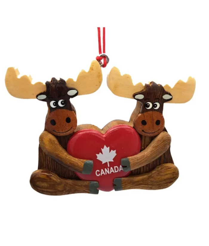 Boutique de Noël Ornament, Canada Souvenir, Moose Love