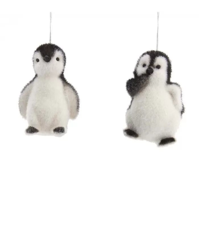 Boutique de Noël Animaux*Ornament, Cute Baby Penguin In Flocked Finish