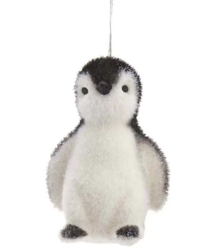 Boutique de Noël Animaux*Ornament, Cute Baby Penguin In Flocked Finish