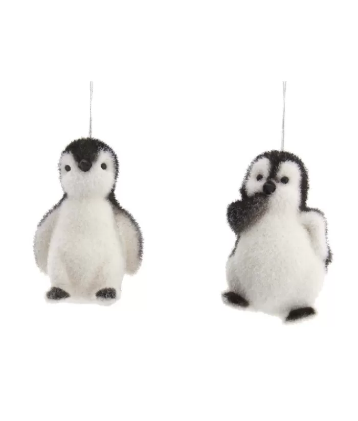 Boutique de Noël Animaux*Ornament, Cute Baby Penguin In Flocked Finish