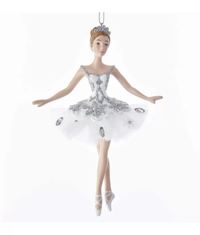 Boutique de Noël Ornament, Elegant Ballerina In Sparkling Tutu