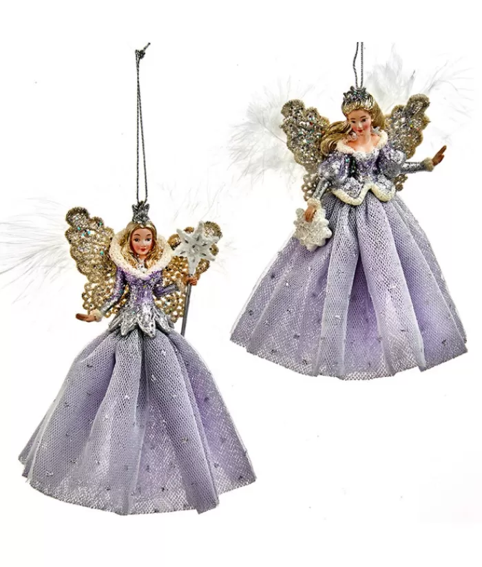 Boutique de Noël Anges & Père Noël*Ornament, Elegant, Snow Queen, In A Lavender And Blue Gown