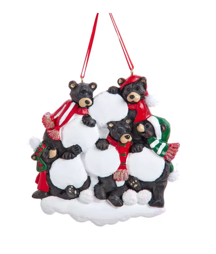 Boutique de Noël Animaux*Ornament, Family Of 5 Black Bears