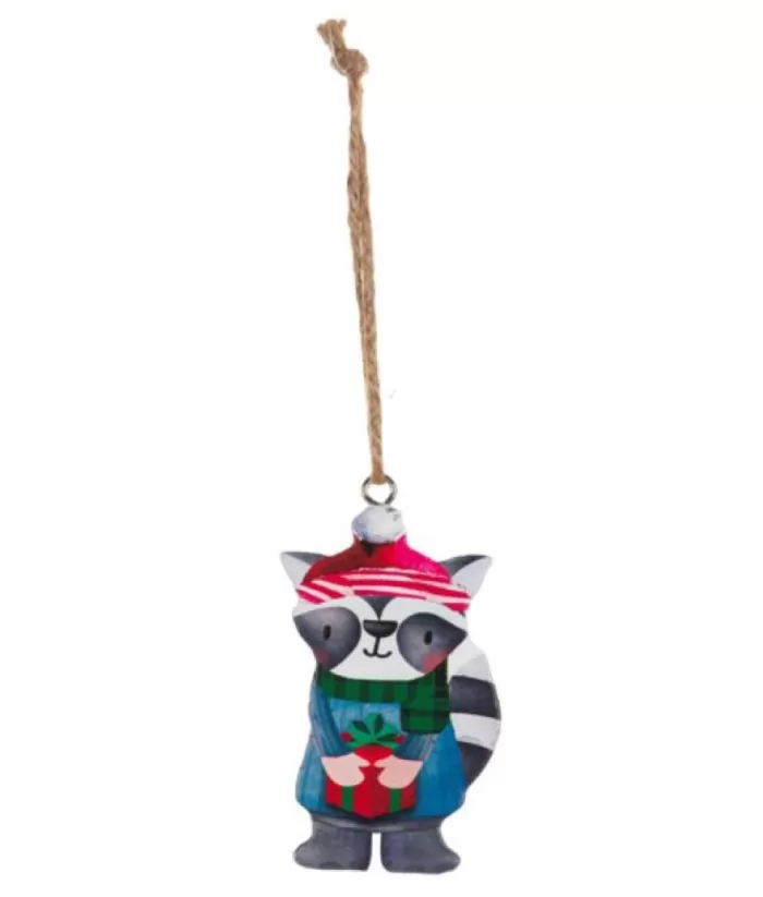 Boutique de Noël Ornament, Festive Raccoon