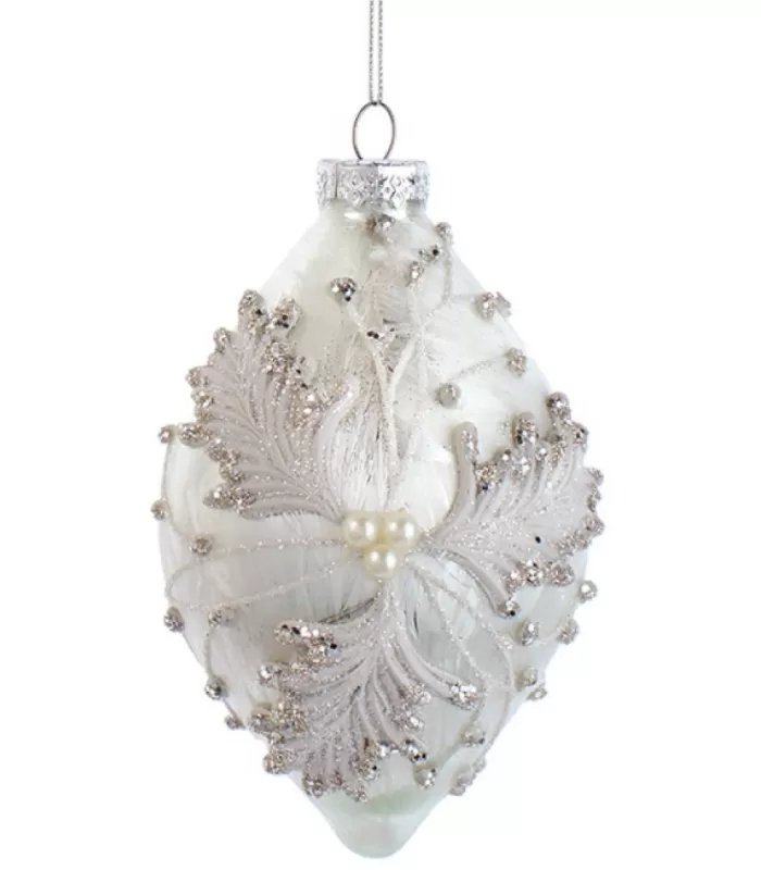 Boutique de Noël Ornament, Finial Shaped 100Mm Glass Ball