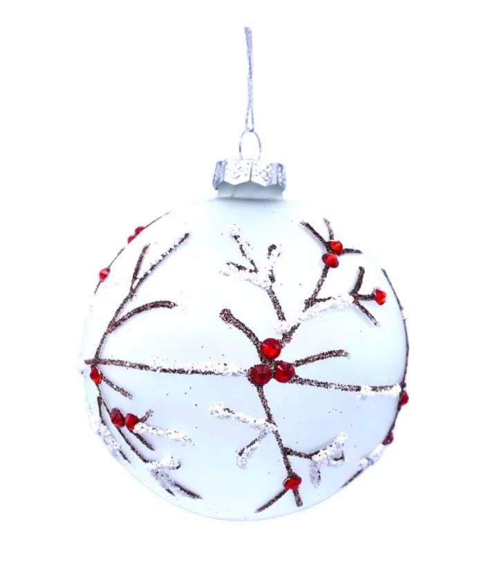 Boutique de Noël Ornament, Frosted Glass