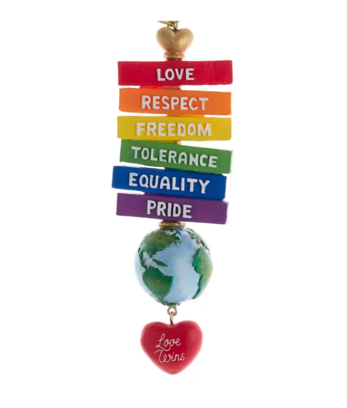 Boutique de Noël Sentiments*Ornament, Gay Pride Message Sign