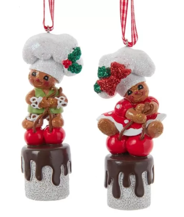 Boutique de Noël Nourriture & Breuvages*Ornament, Gingerbread Boy With Marshmallow