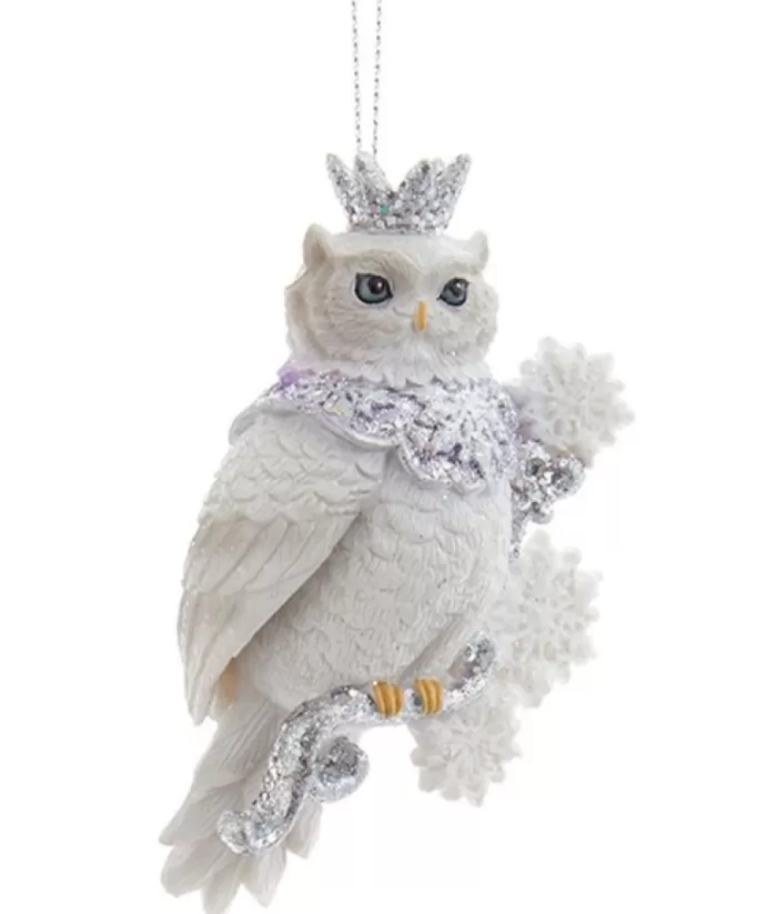 Boutique de Noël Ornament, Glittering Royal Owl