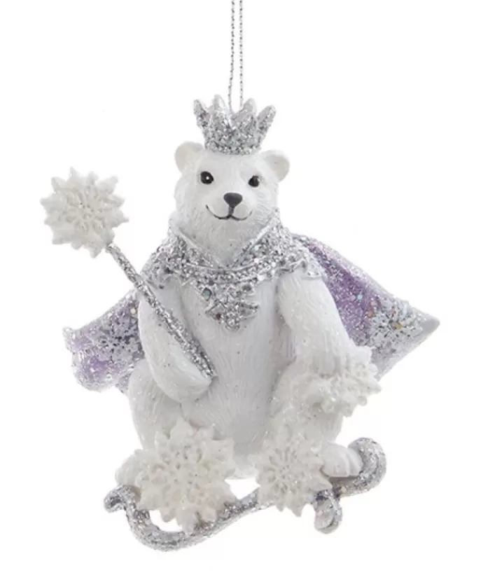 Boutique de Noël Animaux*Ornament, Glittering Royal Polar Bear