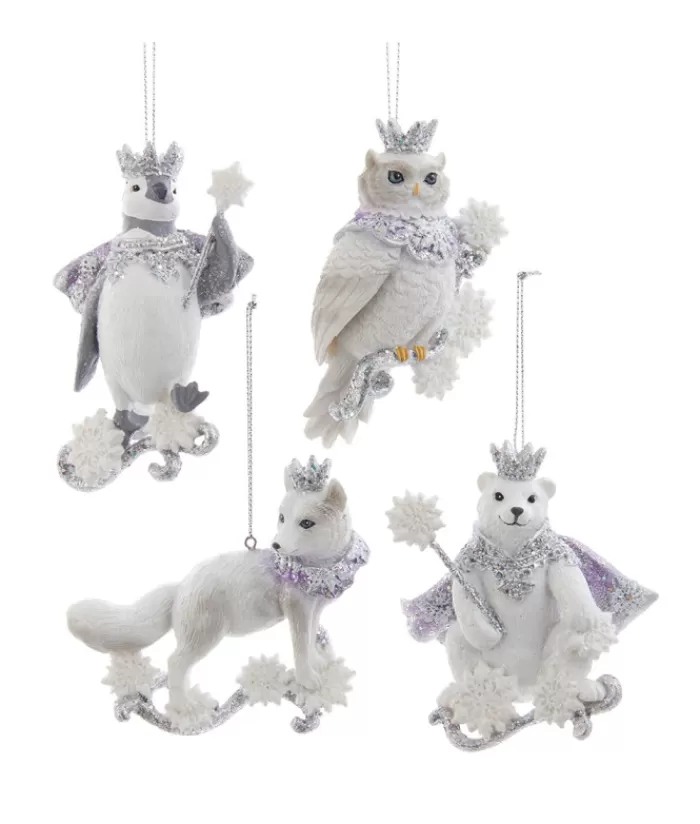 Boutique de Noël Animaux*Ornament, Glittering Royal Polar Bear