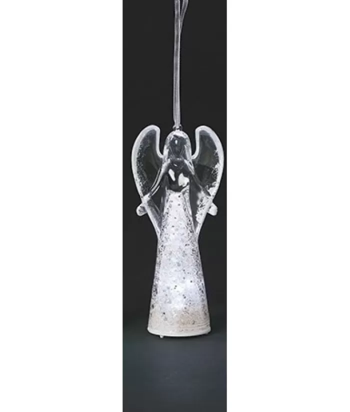 Boutique de Noël Anges & Père Noël*Ornament, Led Illuminated Angel, Measures 4.5 Inches