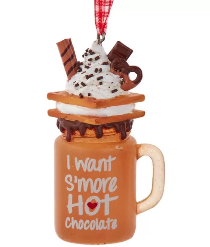 Boutique de Noël Ornament, Mug Of Hot Chocolate With S'Mores