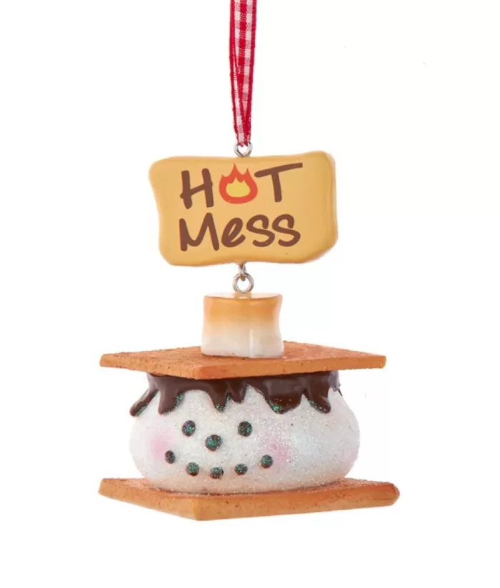 Boutique de Noël Ornament, Sandwich S'Mores "Hot Mess"