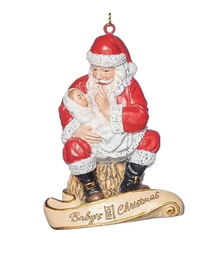 Boutique de Noël Famille & Amitiés*Ornament, Santa With Infant