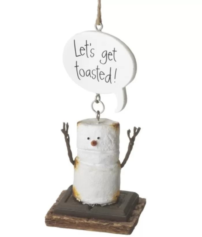 Boutique de Noël Ornament, S'Mores " Lets Get Toasted".