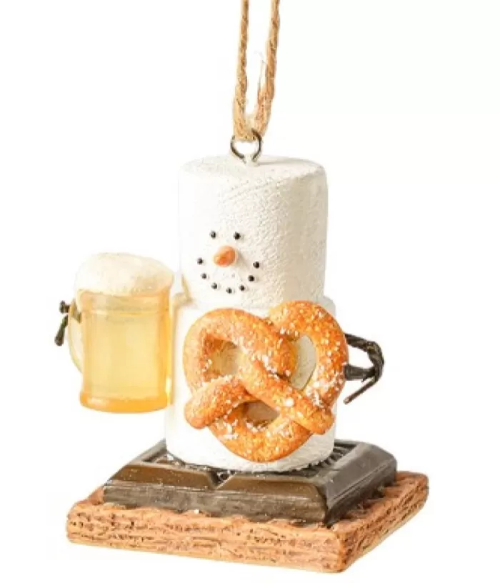 Boutique de Noël Ornament, S'Mores, Beer And Pretzel