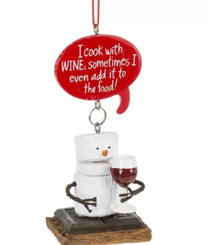 Boutique de Noël Sentiments*Ornament, S'Mores, Cooking With Wine