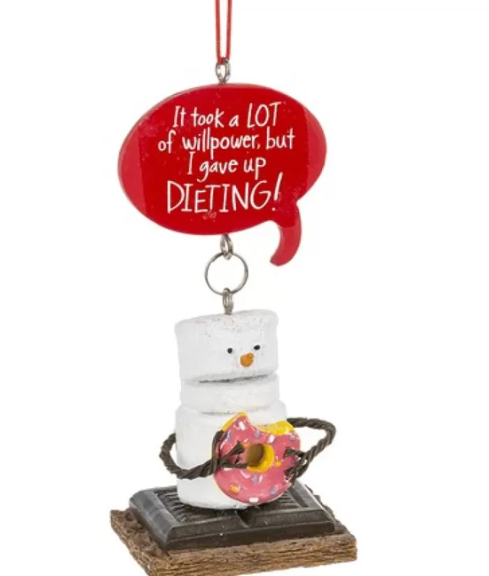 Boutique de Noël Sentiments*Ornament, S'Mores, Dieting, With Donut