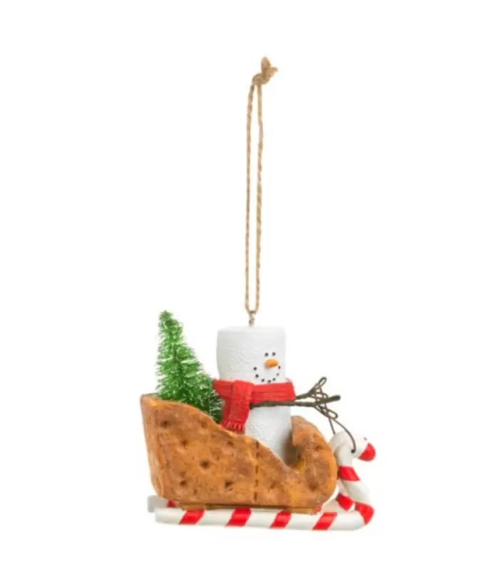 Boutique de Noël Ornament, S'Mores, Graham Cracker Sleigh