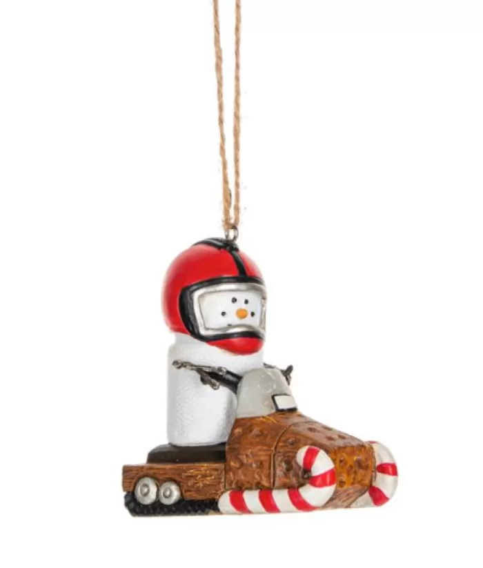 Boutique de Noël Ornament, S'Mores, S'More On His Ski-Doo