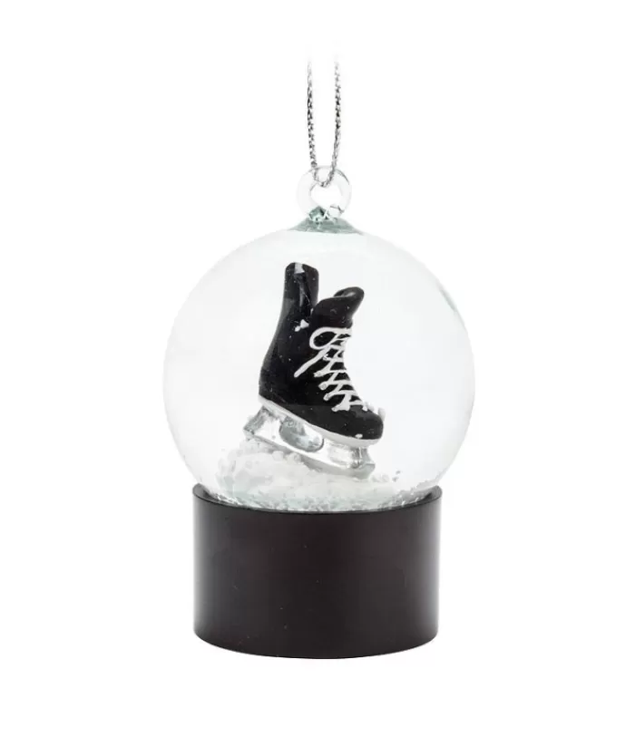 Boutique de Noël Sports*Ornament, Snowglobe With Hockey Skate