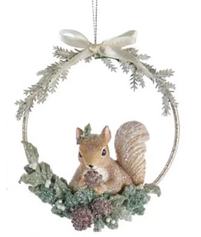 Boutique de Noël Sentiments*Ornament, Squirrel In Garland