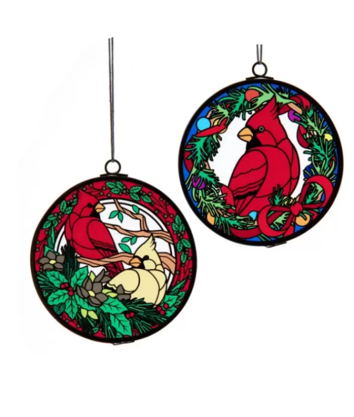 Boutique de Noël Animaux*Ornament, Stained Glass, Cardinal